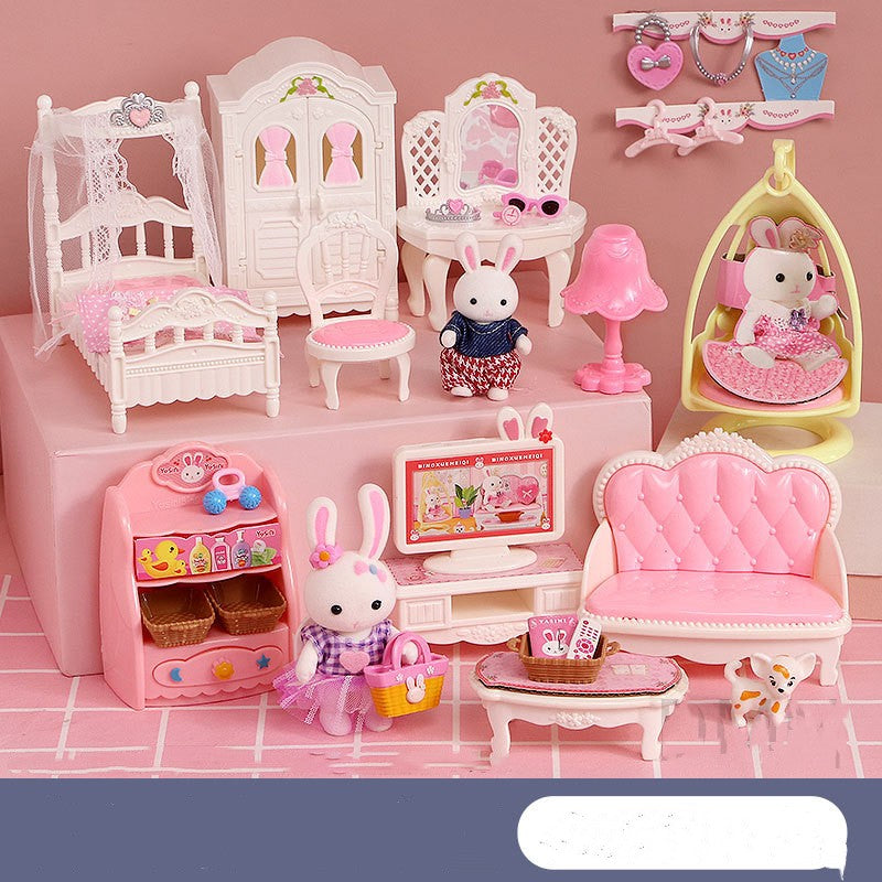 Bunny House Dollhouse Rooms