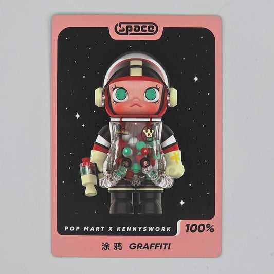 Popmart - Mega Space Molly 100% Series 3 - Card Confirmed Graffiti