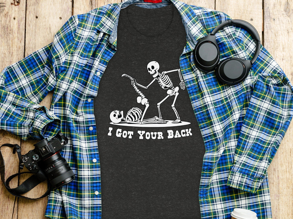I Got Your Back Skeletons Funny Anatomy Joke Design T-Shirt