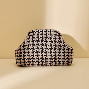 Houndstooth Black Khaki