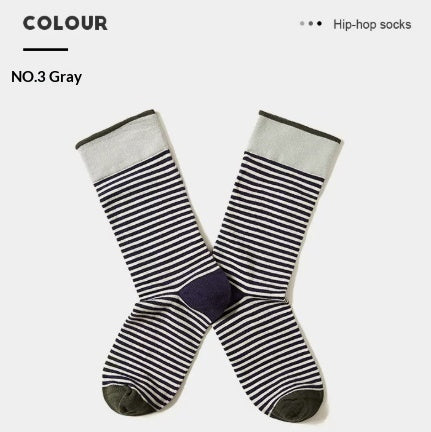 French Creative Socks Illustration Art Socks For Men And Women Couples