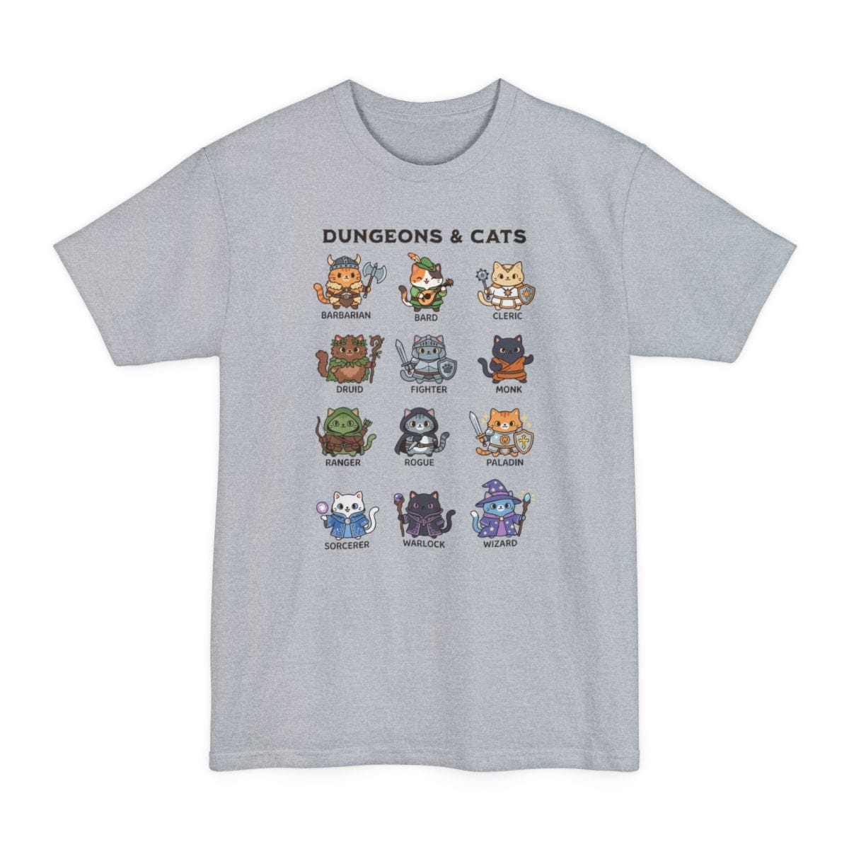 Dungeons & Cats Tall T-Shirt