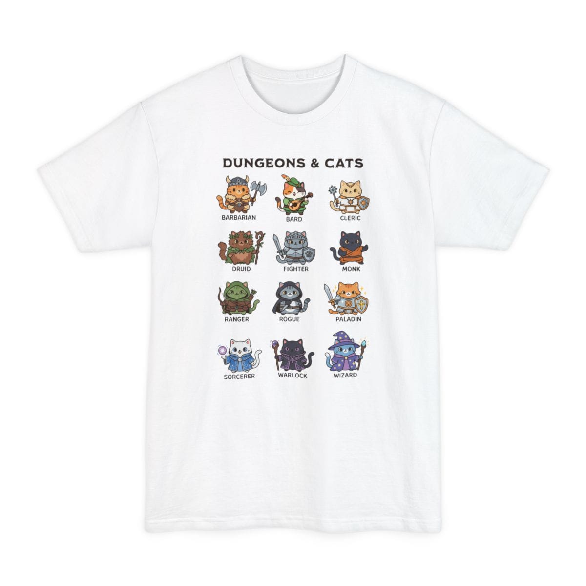 Dungeons & Cats Tall T-Shirt
