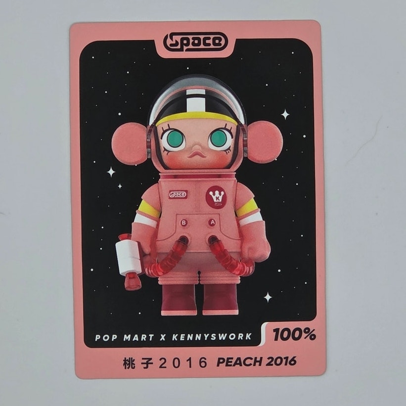 Copied - Popmart - Mega Space Molly 100% Series 3 - Card Confirmed Peach