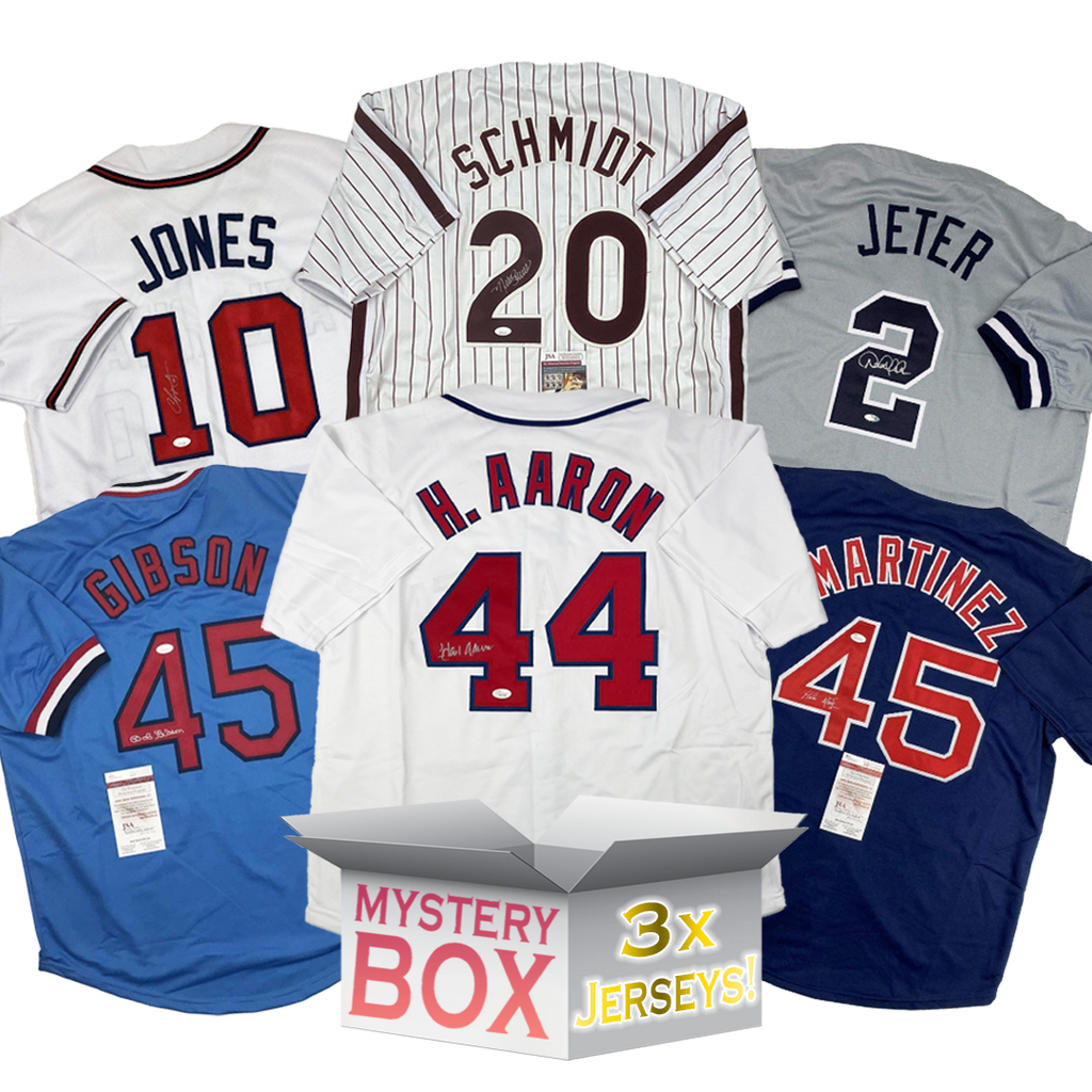 3x Hall of Famers Autographed/Signed Baseball Jerseys Mystery Box with PSA JSA or Beckett COA