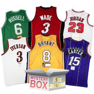 3x Hall of Famers Autographed/Signed Basketball Jerseys Mystery Box with PSA JSA or Beckett COA