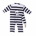 Three Arm Baby Costume Black and White Striped Jumpsuit 12 Months
