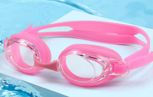 Pink Plain Swimming Goggles