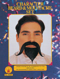 Character Handlebar Mustache & Beard Set
