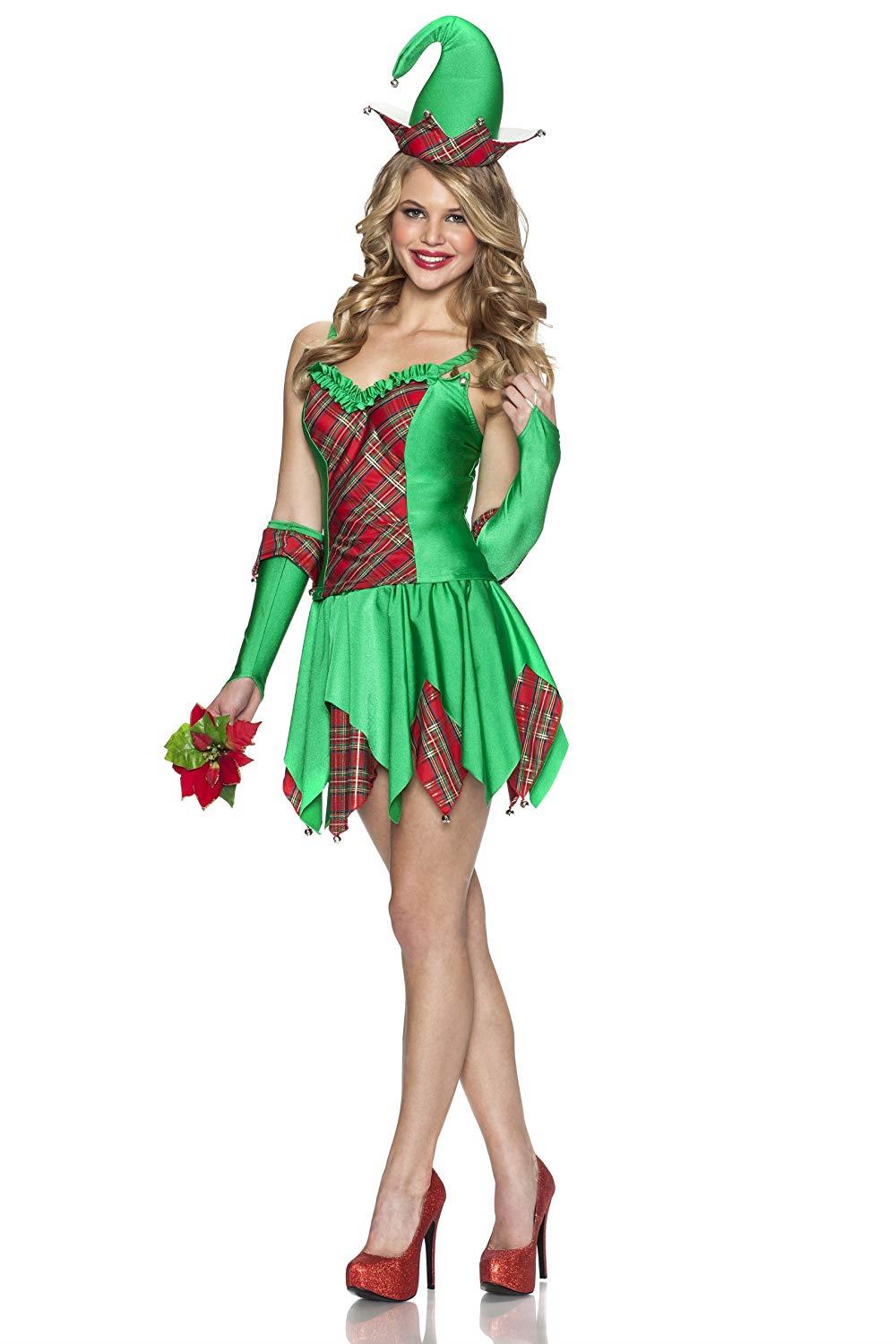 Elfin Magic Christmas Santa Helper Women's Sexy Costume Large