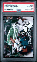Graded 2025 Panini Luminance Saquon Barkley #81 Football Card PSA 10 Gem Mint