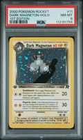 Graded 2000 PKM Rocket #11 Dark Magneton Holo 1st Edition Trading Card Game PSA 8 Near Mint