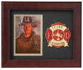 Flag Connections Fire Fighter Vertical Picture Frame.