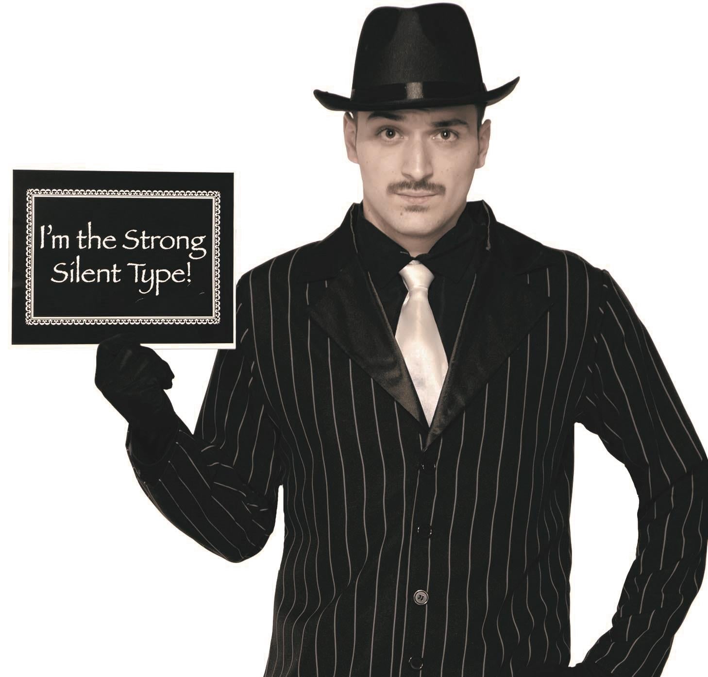 Silent Movie Old Time 1920's Gangster Adult Costume Standard