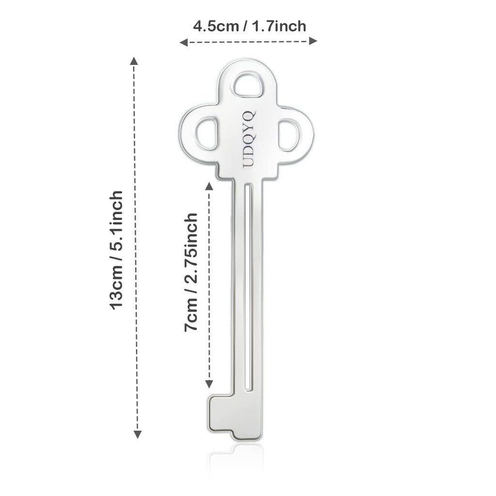 UDQYQ Stainless Steel Tube Squeezer Key 3 Pieces Silver Metal Dispenser