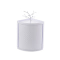 Rotatable Bathroom Makeup Organizer Corner Plastic Wall Mounted Storage Rack Box