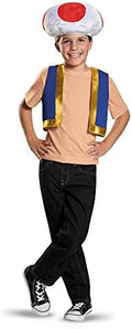 Disguise Super Mario Bros. Toad Mushroom Child Costume Kit