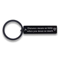 yaozeio Long Distance Relationship Keychain Gift for Couples Black Unisex