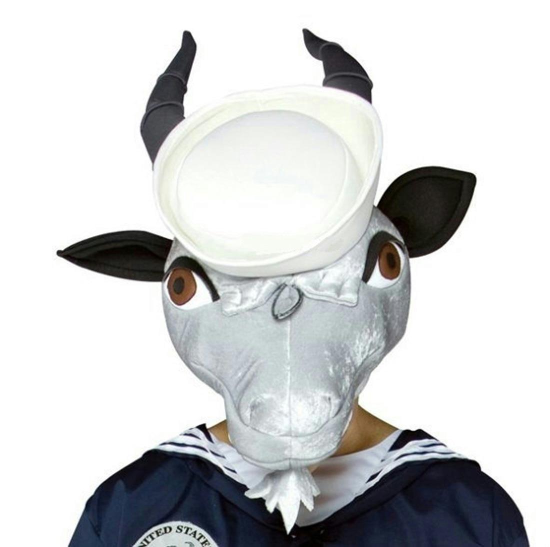 Navy Goat Hat Head Piece Military Mascot Adult