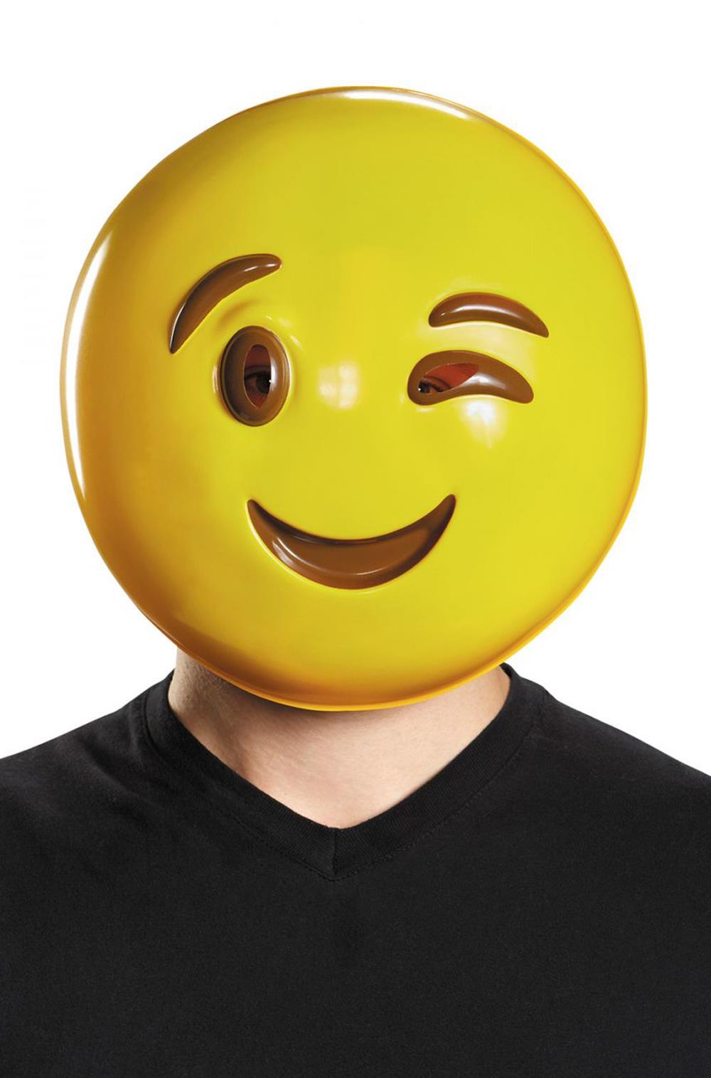 Wink Smiley Face Emoticon Emoji Adult Mask