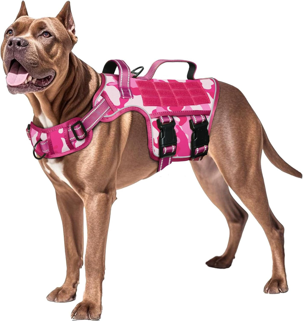 Heavy Duty No-Pull Tactical Dog Harness Molle Vest