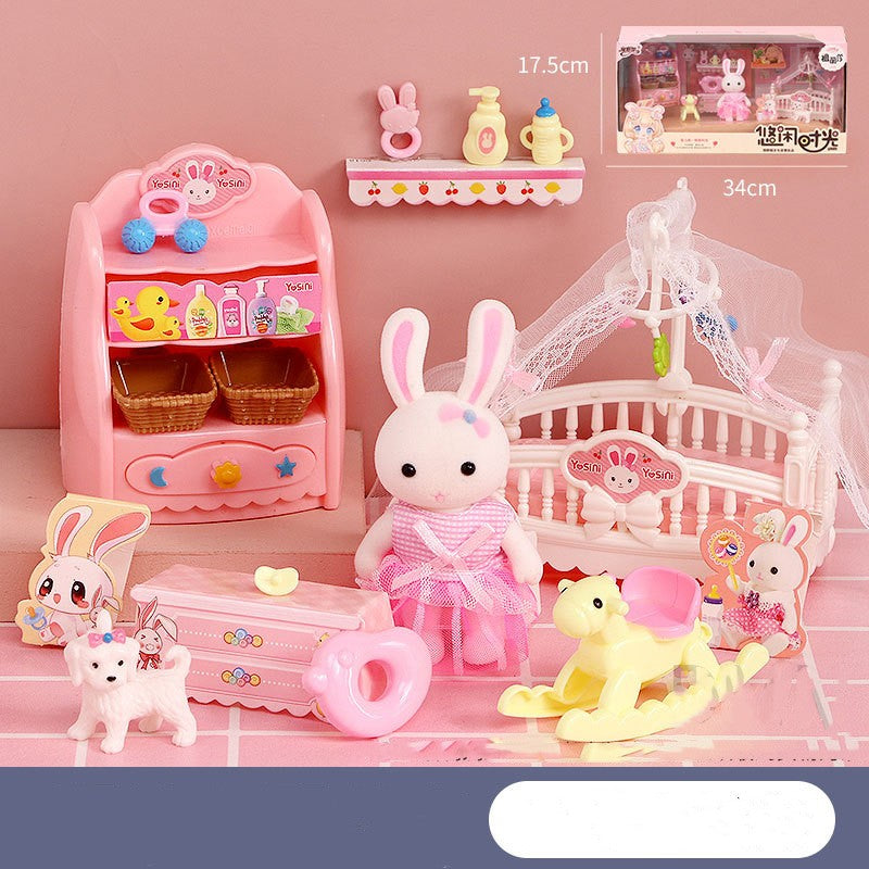 Bunny House Dollhouse Rooms