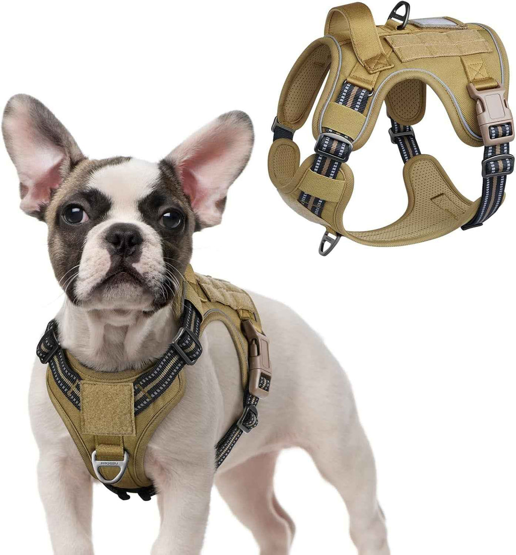No-Pull Tactical Dog Harness MOLLE Vest with Handle