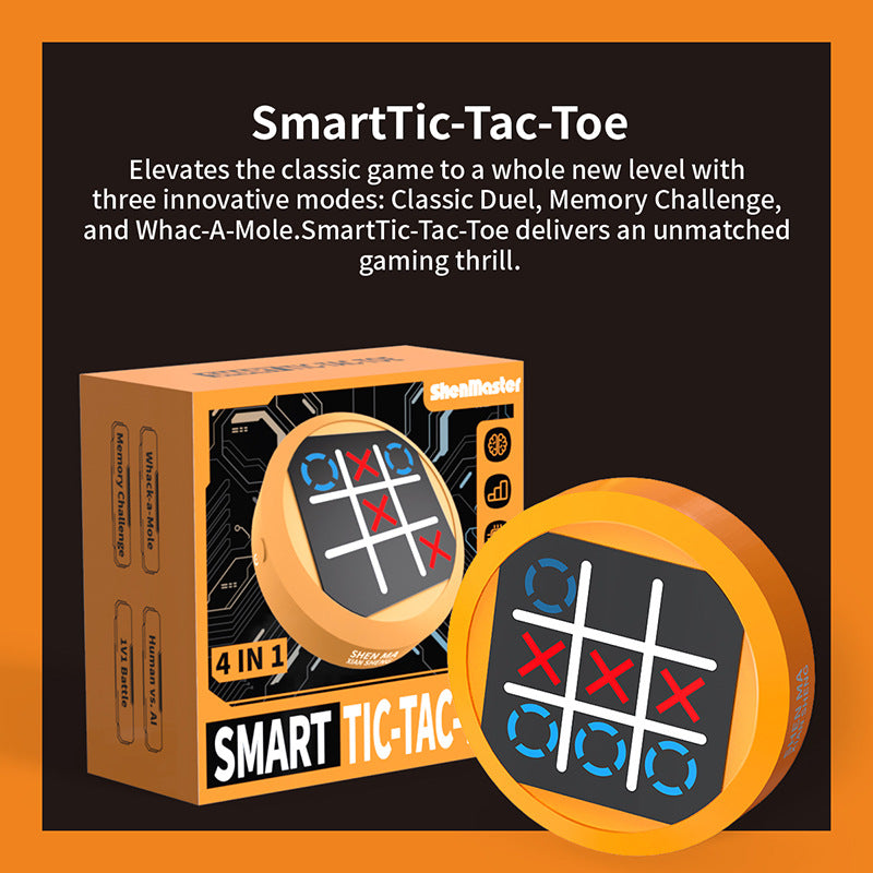 Super Tic-Tac-Toe 4-in-1 Memory Training Handheld Game Console