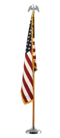 Super Tough Silver Indoor Flagpole Kit