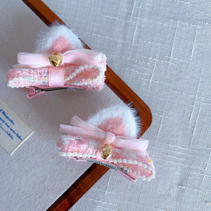 2 Pink Cat Ears