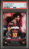 Graded 2025 Topps Now Lamine Yamal #2 FC Barcelona Soccer Card PSA 3 Very Good