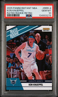 Graded 2025 Panini Instant Kon Knueppel #RRR4 Rated Rookie Retro Rookie RC Basketball Card PSA 10 Gem Mint