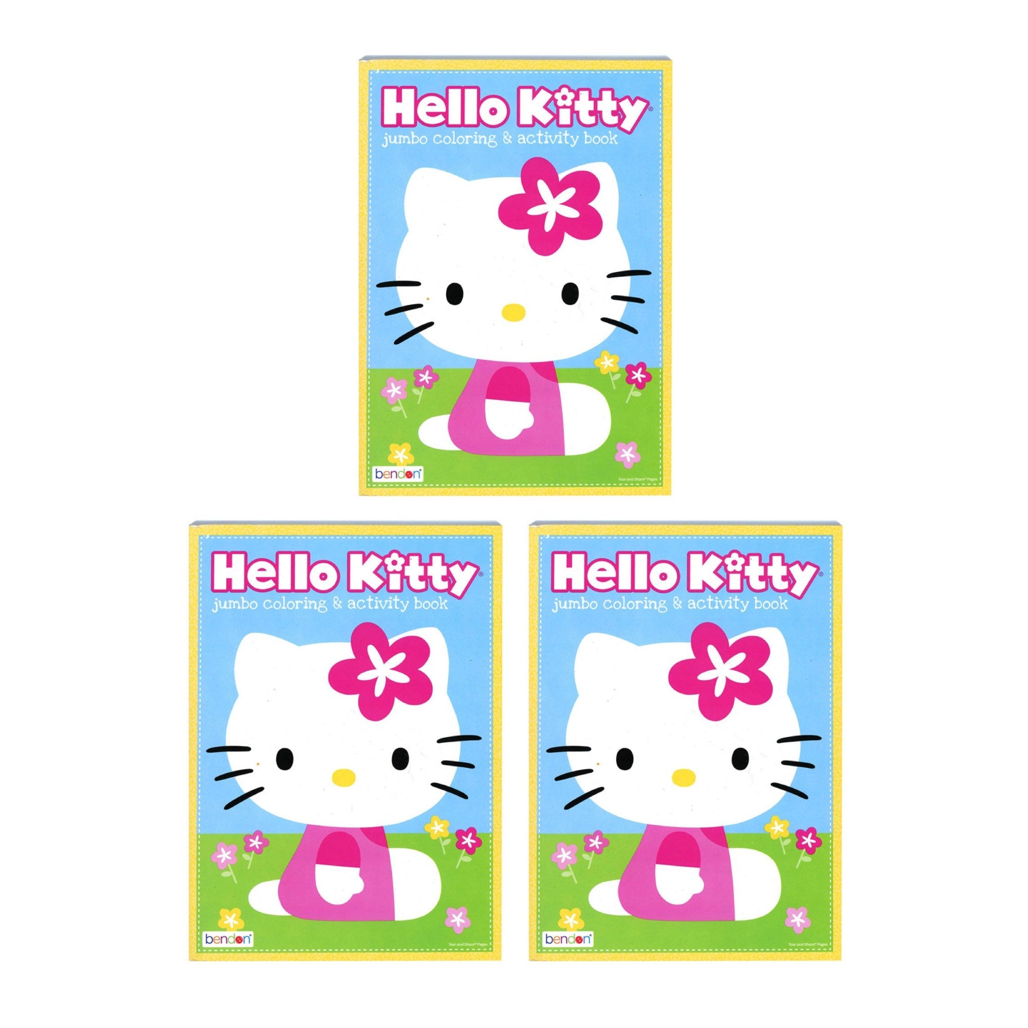 Pack of 3 Sanrio Hello Kitty & Friends Jumbo Coloring & Activity Book