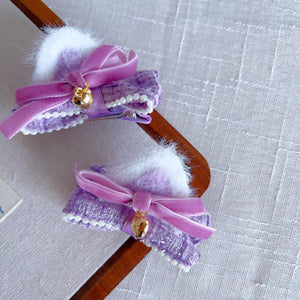 4 Purple Cat Ears