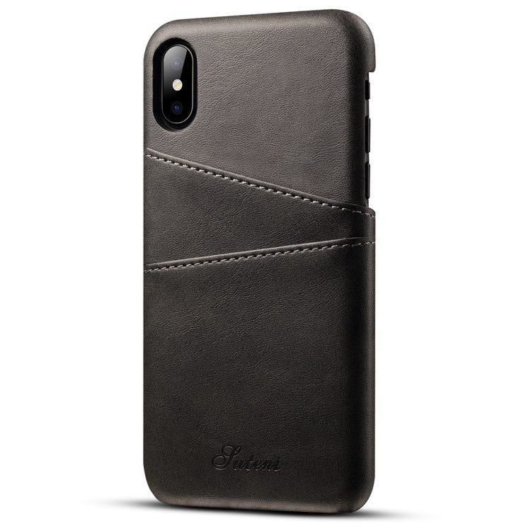 Wallet Phone Case, Slim PU Leather Back Case Cover With Credit Card Holder