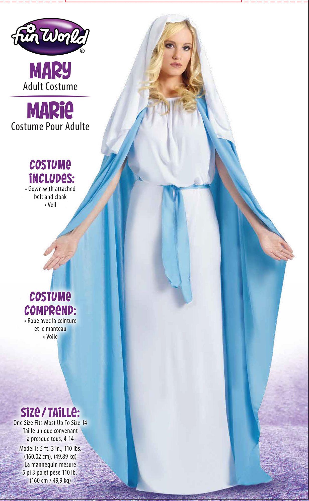 Virgin Mary Standard Size Robe Biblical Costume