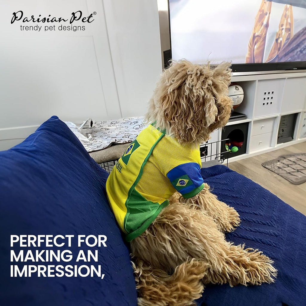 Parisian Pet Breathable Mesh Soccer Jersey for Dogs, XS–5XL