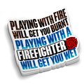 Will Get You Burnt | Firefighter Tumbler Locker Stickers