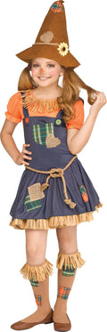 Cute Scarecrow Child Costume Size Large 12-14
