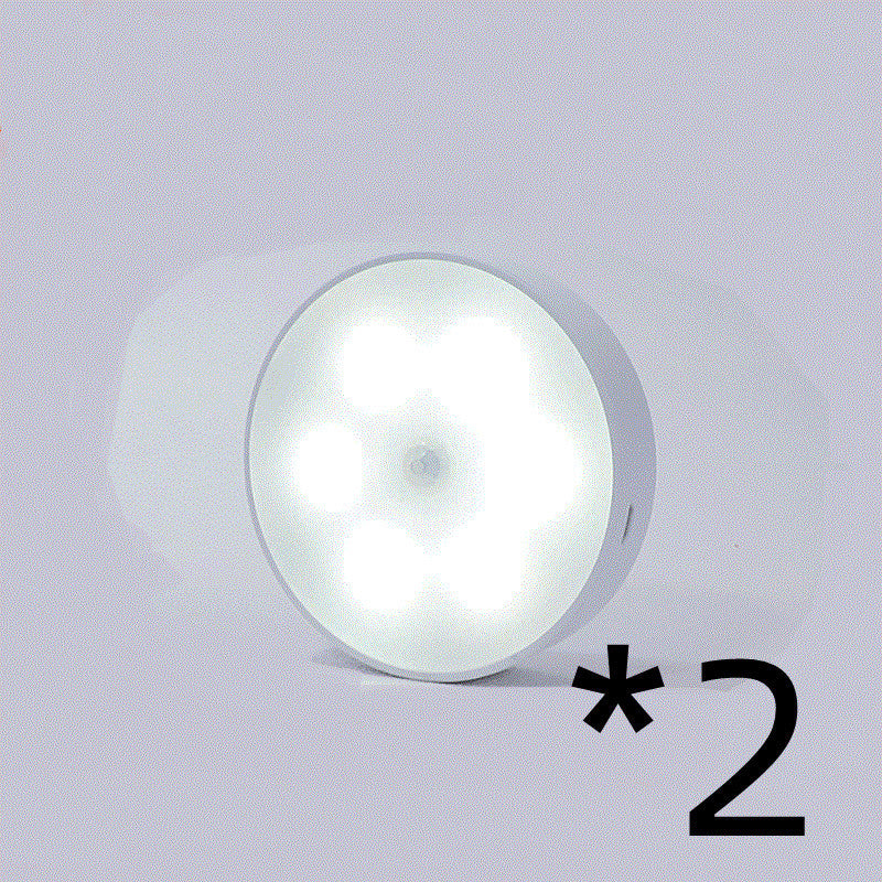 LED Motion Sensor Puck Lights – Rechargeable Under Cabinet Lighting, Wireless USB