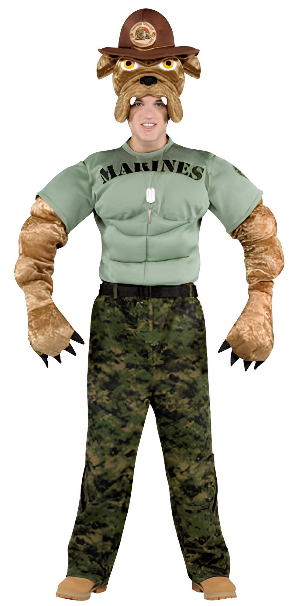 Military Mascot Marine Chesty The Bulldog Adult Costume