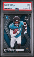 Graded 2025 Panini Mosaic Travis Hunter #301 Rookie RC Football Card PSA 9 Mint