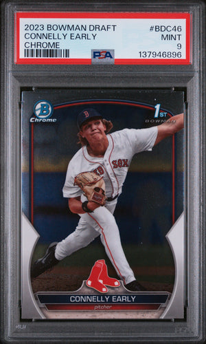 Graded 2023 Topps Bowman Draft Connelly Early #BDC46 Chrome Refractor Rookie RC Baseball Card PSA 9 Mint