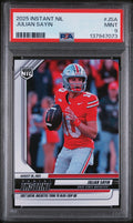 Graded 2025 Panini Instant NIL Julian Sayin #JSA Rookie RC Football Card PSA 9 Mint