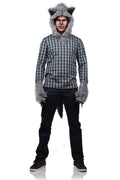 Werewolf Accessory Adult Hood, Gloves and Tail Kit Adult