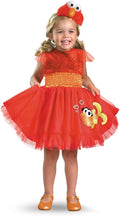 Frilly Elmo Sesame Street Dress Red Girls Deluxe Child Costume Small 4-6