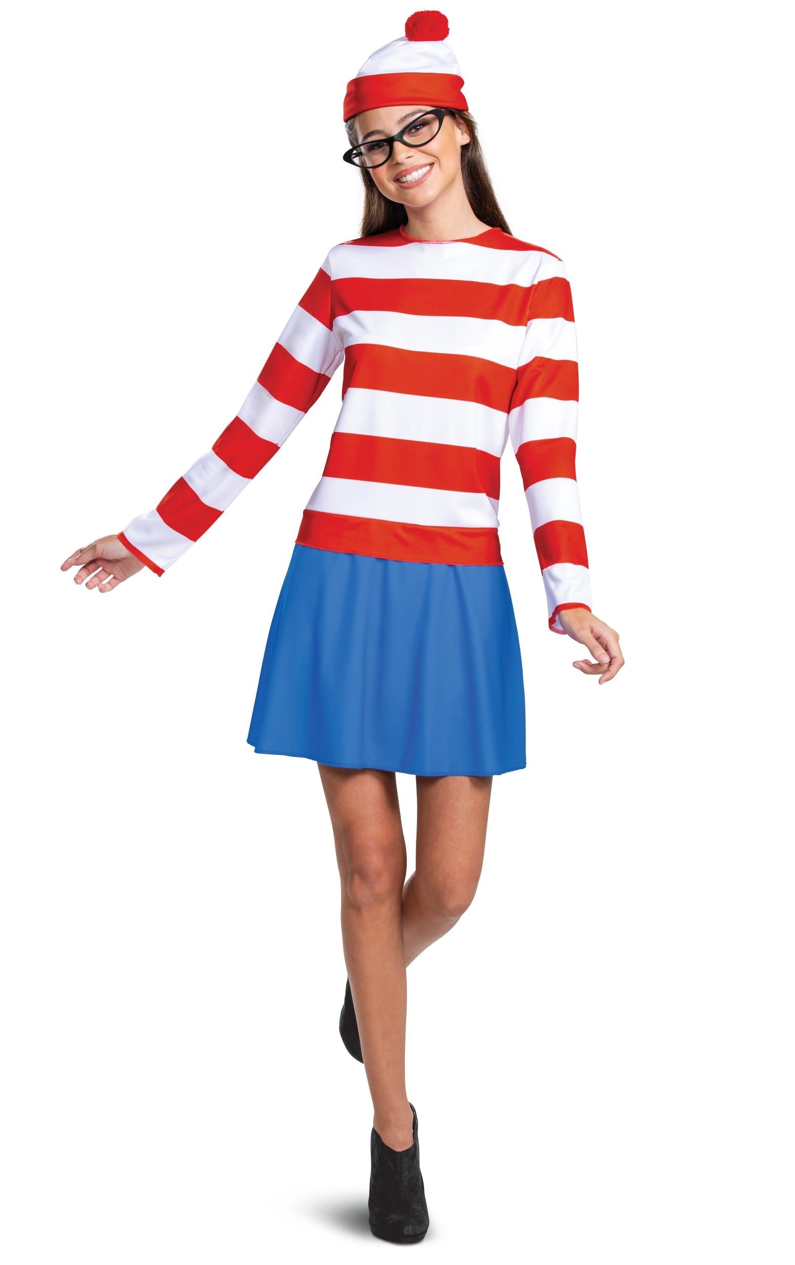 Wenda Classic Where's Waldo? Adult Halloween Costume X-Large 18-20