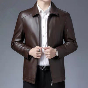 Spring And Autumn Brown Lapel