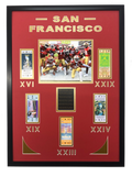 Framed San Francisco 49ers 5x Super Bowl Champions Replica Ticket 20x18 Football Photo Professionally Matted