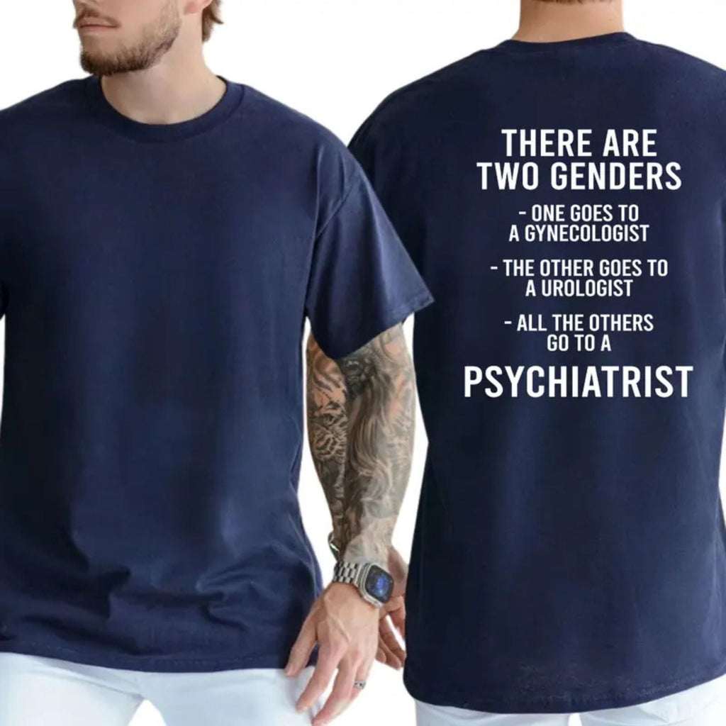 "There Are Two Genders" T-Shirt – Bold Traditionalist Heavyweight Graphic Tee